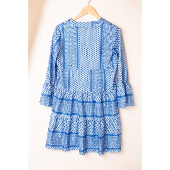 Pink Women's Dress Size M Geometric Pattern Resort Vacation Lightweight - Picture 2 of 6